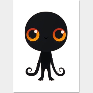 Cute Baby Alien Posters and Art